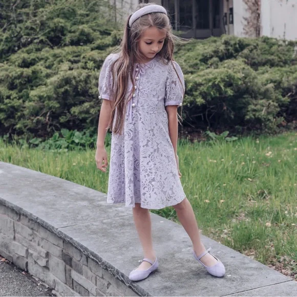 Emily Lace Dress Child Size 11 years ( Fits age 9-11 depending on child)